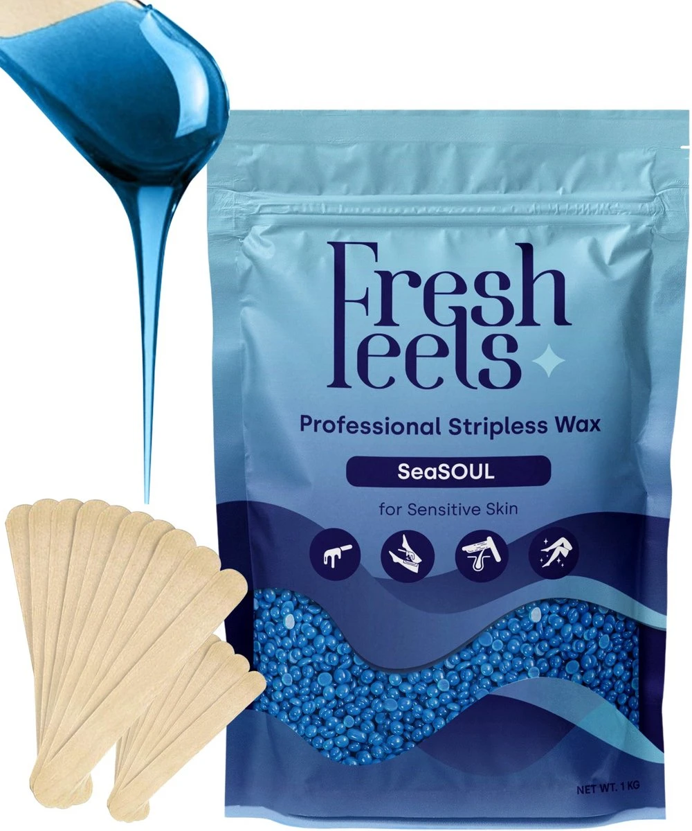 Freshfeels® Hard Wax Beans - Incl. 20x Wax Spatels - 1 KG - Voor Lichaam & Gezicht - Wax Parels - Wax Bonen - Wax Korrels - Voor Gevoelige Huid - Fijn/Grof Haar - Brazilian Hard Wax - Aqua Blauw 1 Freshfeels® Hard Wax Beans - Incl. 20x Wax Spatels - 1 KG - Voor Lichaam & Gezicht - Wax Parels - Wax Bonen - Wax Korrels - Voor Gevoelige Huid - Fijn/Grof Haar - Brazilian Hard Wax - Aqua Blauw