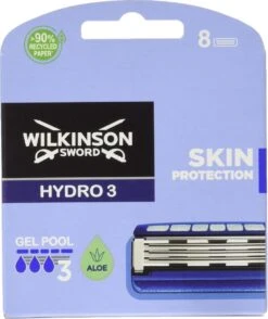 Wilkinson Sword Hydro 3 Scheermesjes Skin Protection 8 Stuks 15 Wilkinson Sword Hydro 3 Scheermesjes Skin Protection 8 Stuks -Verzorgingsproductenwinkel 1008x1200 2