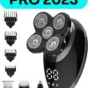 Kwali.® Scheerapparaat Mannen Pro 2023 - Baardtrimmer - Bodygroomer Mannen - Trimmer Baard - Draadloos - Waterbestendig - Zilver