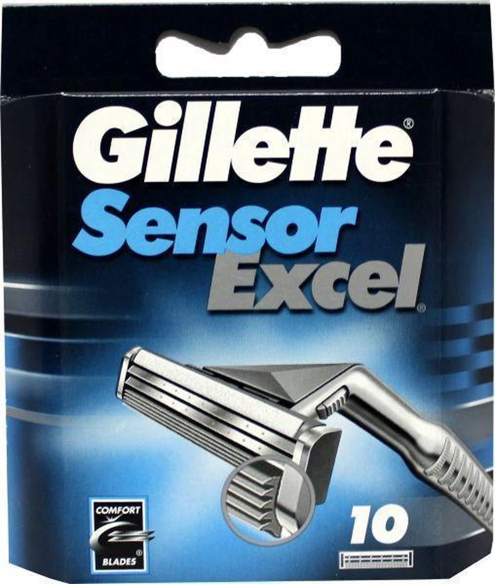 Gillette® Gillette Sensor Excel - 10 Stuks - Scheermesjes 4 Gillette® Gillette Sensor Excel - 10 Stuks - Scheermesjes - Afbeelding 4