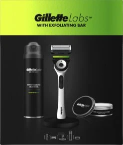 Gillette® GilletteLabs With Exfoliating Bar Set - Scheersyteem + Scheergel + Hydraterende Crème – Van Gillette Voor Mannen -Verzorgingsproductenwinkel 1023x1200 4