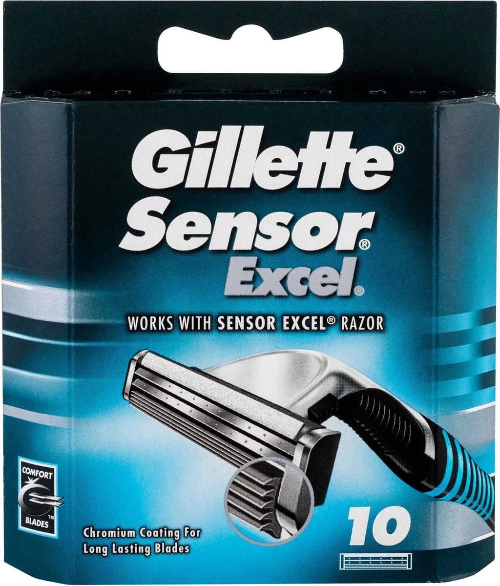 Gillette® Gillette Sensor Excel - 10 Stuks - Scheermesjes 3 Gillette® Gillette Sensor Excel - 10 Stuks - Scheermesjes - Afbeelding 3