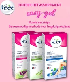 Veet - Ontharingsstrips - Benen & Lichaam - Gevoelige Huid - Easy-Gelwax - 40 Stuks -Verzorgingsproductenwinkel 1027x1200 2