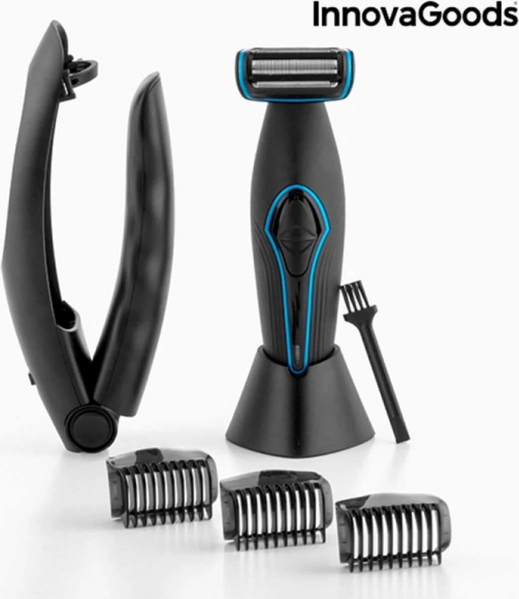 Innovagoods LICHAAMSTRIMMER VOOR MANNEN MET VERLENGBARE HANDGREEP - Body Trimmer Heren - Baardtrimmer - Back Shaver - Trimmer Mannen - Rug Scheren 1 Innovagoods LICHAAMSTRIMMER VOOR MANNEN MET VERLENGBARE HANDGREEP - Body Trimmer Heren - Baardtrimmer - Back Shaver - Trimmer Mannen - Rug Scheren