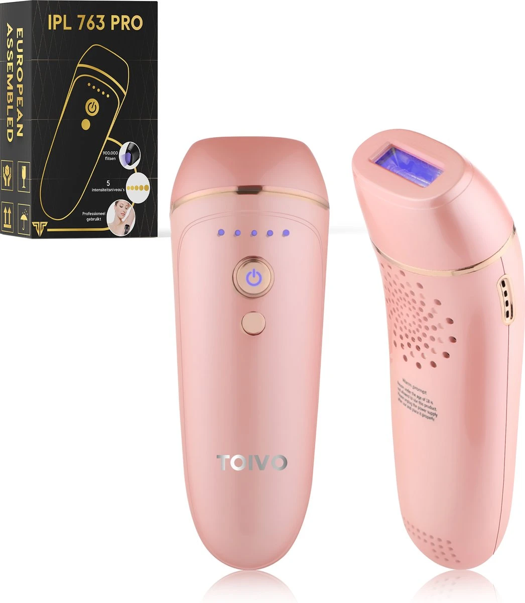 Toivo Ipl 763 Pro Lichtontharingsapparaat - Roze - 900.000 Flitsen - Incl. Beschermingsbril 1 Toivo Ipl 763 Pro Lichtontharingsapparaat - Roze - 900.000 Flitsen - Incl. Beschermingsbril