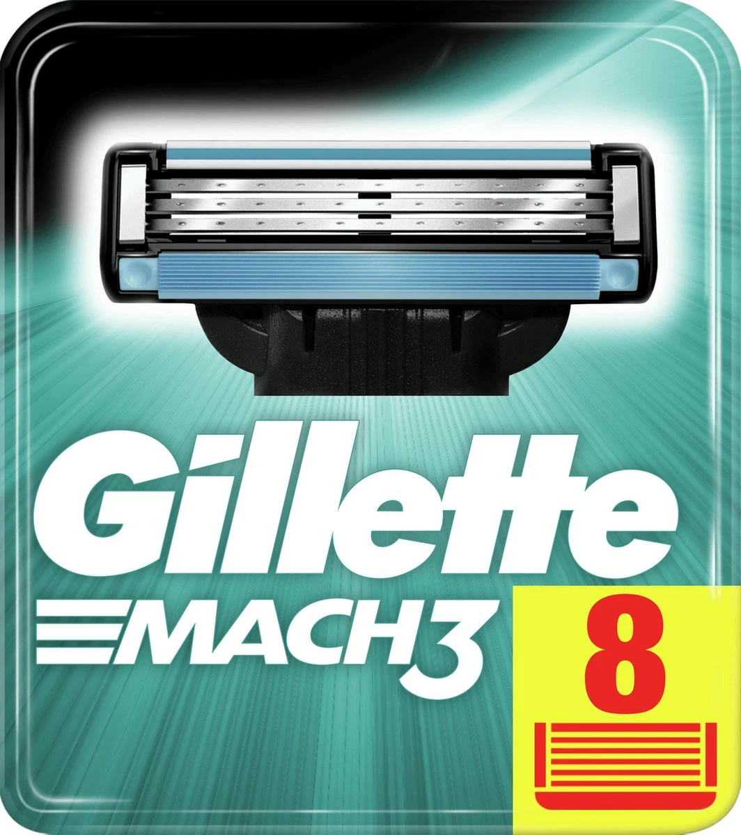Gillette® Gillette Mach3 - 8 Stuks - Scheermesjes 1 Gillette® Gillette Mach3 - 8 Stuks - Scheermesjes