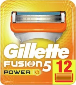 Gillette® Gillette Fusion5 Power Scheermesjes Mannen - 12 Stuks