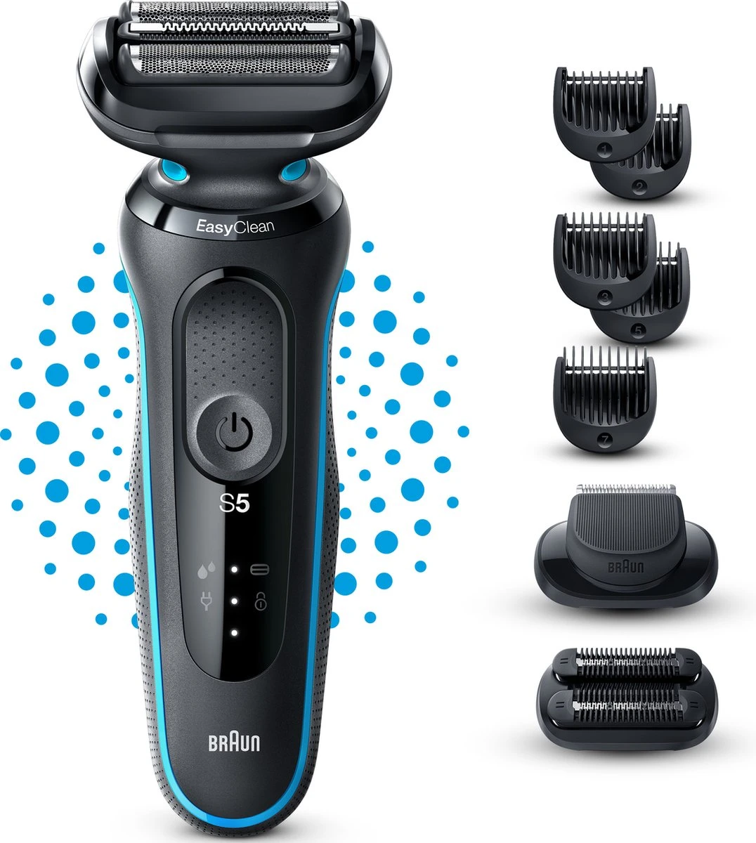 Braun Series 5 51-M1850s - Elektrisch Scheerapparaat Mannen - Met 2 EasyClick-opzetstukken - Munt 7 Braun Series 5 51-M1850s - Elektrisch Scheerapparaat Mannen - Met 2 EasyClick-opzetstukken - Munt - Afbeelding 7