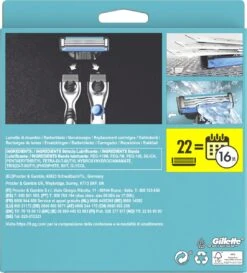 Gillette® Gillette Mach3 Navulmesjes - 22 Stuks -Verzorgingsproductenwinkel 1085x1200 3