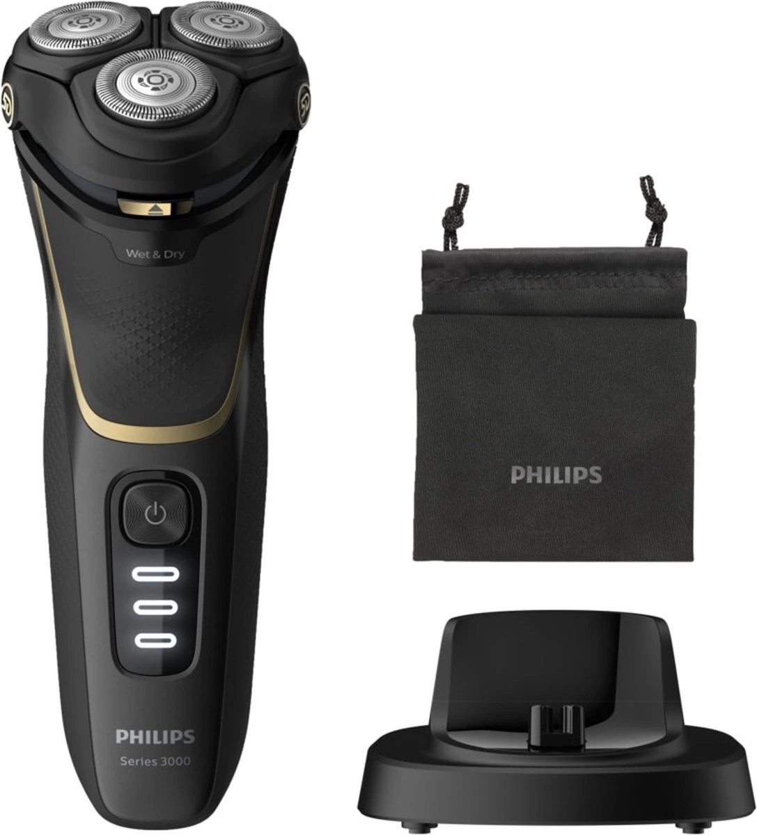 Philips Series 3000 S3333/54 - Scheerapparaat - Goud/Zwart 3 Philips Series 3000 S3333/54 - Scheerapparaat - Goud/Zwart - Afbeelding 3
