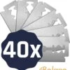 Bolano® Safety Razor Blades - Scheermesjes RVS - Stainless Steel Double Edge - 40 Stuks - Vlijmscherp - Duurzaam Scheren