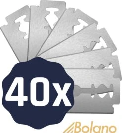 Bolano® Safety Razor Blades - Scheermesjes RVS - Stainless Steel Double Edge - 40 Stuks - Vlijmscherp - Duurzaam Scheren