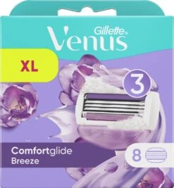 Gillette Venus Comfortglide Breeze Scheermesjes Voor Vrouwen - 8 Navulmesjes -Verzorgingsproductenwinkel 1110x1200