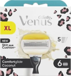 Gillette Venus Comfortglide Luipaard - Voor Een Gladde Scheerbeurt - 6 Navulmesjes -Verzorgingsproductenwinkel 1112x1200