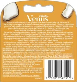 Gillette Venus Comfortglide Coconut Scheermesjes Voor Vrouwen - 3 Navulmesjes -Verzorgingsproductenwinkel 1131x1200