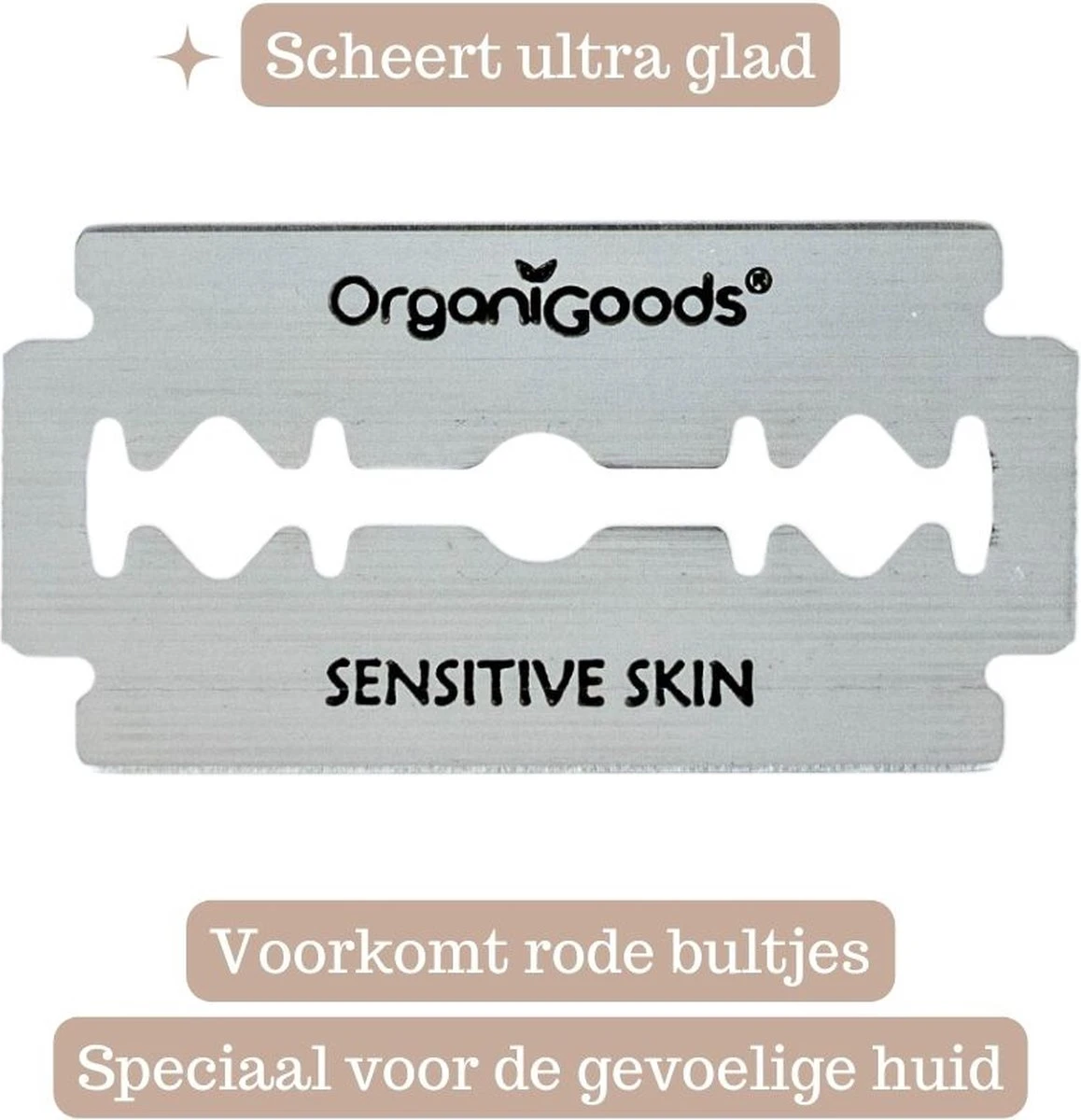 OrganiGoods Safety Razor Blades - 50 Stuks - Mesjes - Platinum Scheermesjes - Navulling Mesjes - Alle Lichaamsdelen - Double Edge Blade Scheermes - Zero Waste 4 OrganiGoods Safety Razor Blades - 50 Stuks - Mesjes - Platinum Scheermesjes - Navulling Mesjes - Alle Lichaamsdelen - Double Edge Blade Scheermes - Zero Waste - Afbeelding 4