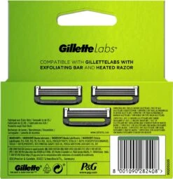 Gillette® Gillette Navulmesjes Voor GilletteLabs - Exfoliating Bar En Heated Razor - 3 Scheermesjes -Verzorgingsproductenwinkel 1163x1200