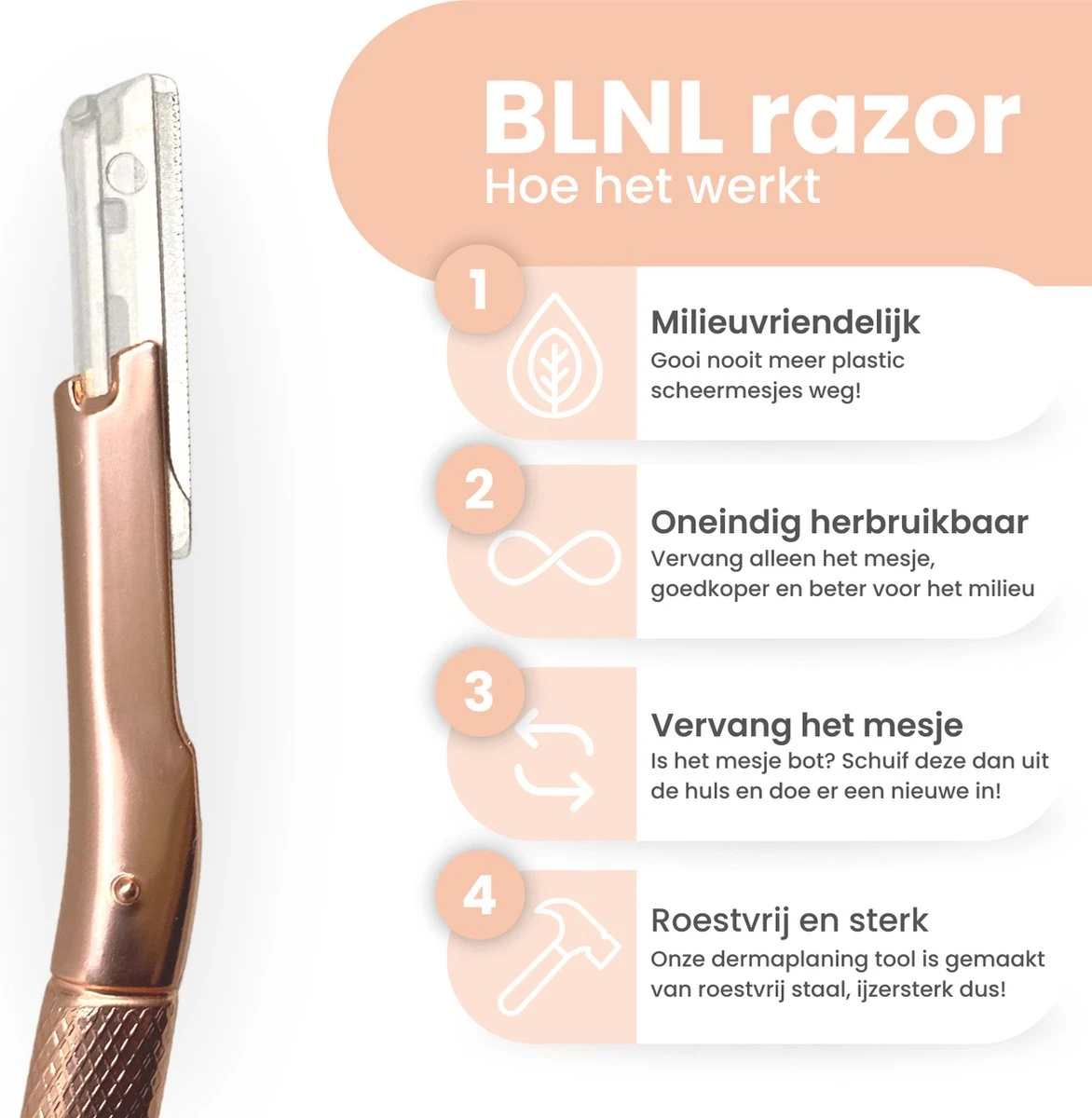 BLNL Metalen Dermaplaning 6x Wenkbrauw Scheermesje Mesje Van Metaal - Scheermes Gezicht Intieme Streek - Wenkbrauw Trimmer Epileren Eyebrow Razor Razors 2 BLNL Metalen Dermaplaning 6x Wenkbrauw Scheermesje Mesje Van Metaal - Scheermes Gezicht Intieme Streek - Wenkbrauw Trimmer Epileren Eyebrow Razor Razors - Afbeelding 2