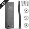Bamboozy Metalen Dermaplaning 6x Diep Zwart Unisex Wenkbrauw Scheermesje Mesje Van Metaal - Scheermes Gezicht Intieme Streek - Baard Bakkebaarden Donshaartjes Scheren Contouren