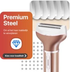 Smart-Tech - 4 In 1 Ladyshave - Oplaadbaar - Wenkbrauw Trimmer - Neus- En Oor Trimmer - Rose Gold 16 Smart-Tech - 4 In 1 Ladyshave - Oplaadbaar - Wenkbrauw Trimmer - Neus- En Oor Trimmer - Rose Gold -Verzorgingsproductenwinkel 1176x1200 4