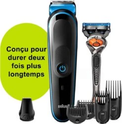 Braun MGK5245 7-in-1 Trimmer Baardtrimmer Voor Mannen - Gezichts- En Haartrimmer - Zwart/Blauw -Verzorgingsproductenwinkel 1179x1200