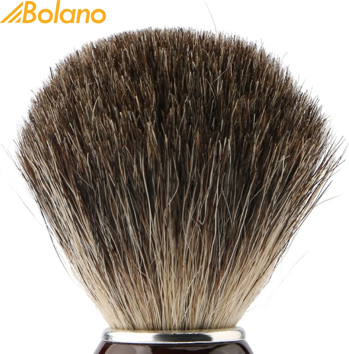 Bolano® Premium Duurzaam Scheerkwast Brown Wood - Klassiek Scheerkwast Voor Mannen En Vrouwen - 100% Soepel Haar Voor Een Optimale Verdeling 4 Bolano® Premium Duurzaam Scheerkwast Brown Wood - Klassiek Scheerkwast Voor Mannen En Vrouwen - 100% Soepel Haar Voor Een Optimale Verdeling - Afbeelding 4