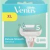 Gillette Venus Deluxe Smooth Sensitive Scheermesjes Voor Vrouwen - 8 Navulmesjes