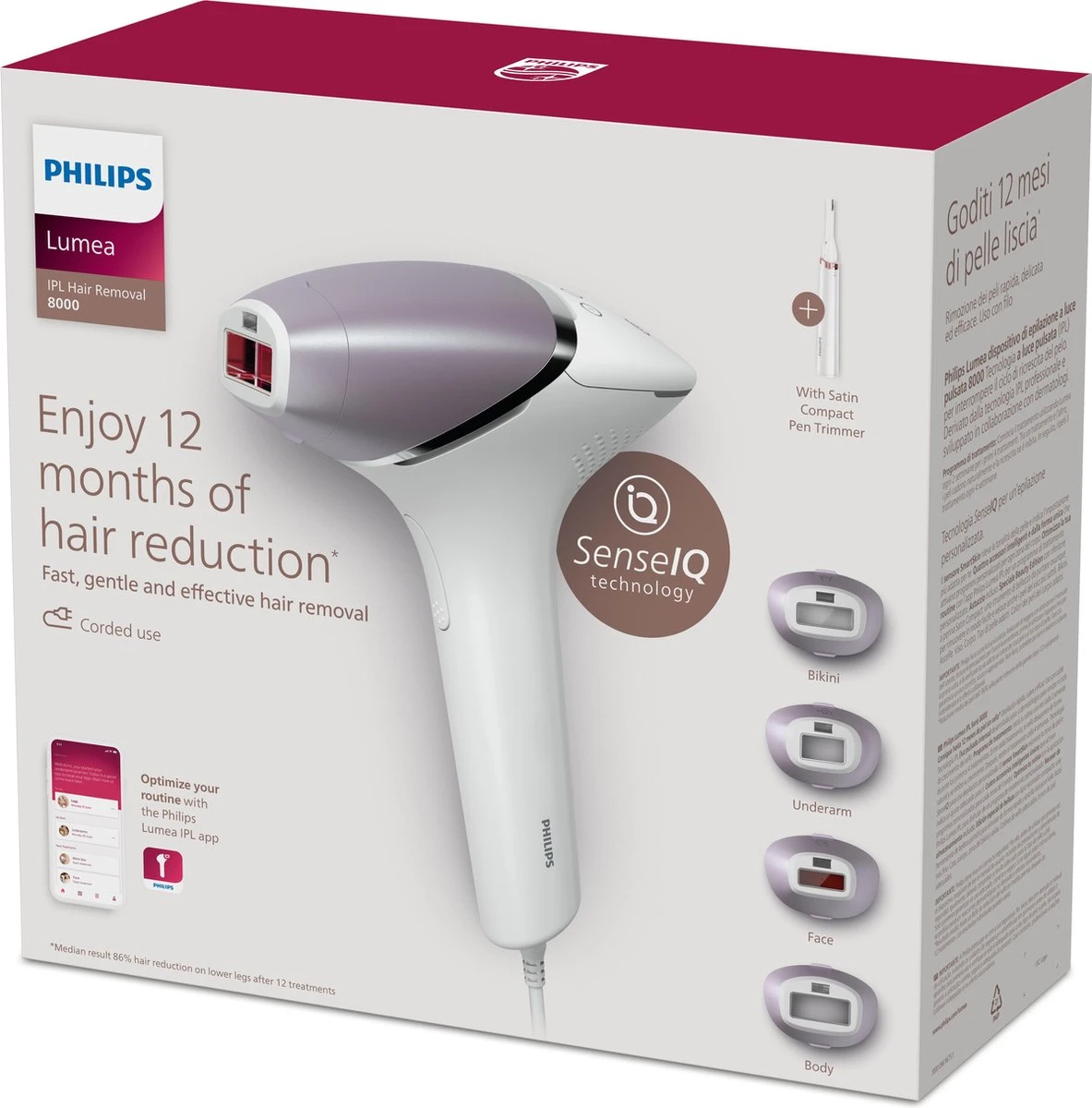 Philips Lumea Prestige 8000 Series BRI949/00 - IPL Ontharingsapparaat 10 Philips Lumea Prestige 8000 Series BRI949/00 - IPL Ontharingsapparaat - Afbeelding 10