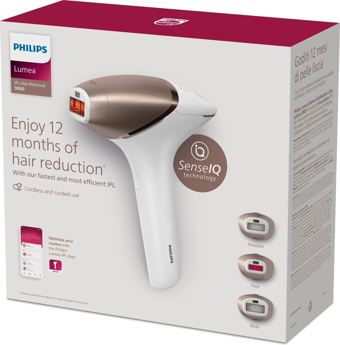 Philips Lumea Prestige 9000 Series BRI955/00 - IPL Ontharingsapparaat 10 Philips Lumea Prestige 9000 Series BRI955/00 - IPL Ontharingsapparaat - Afbeelding 10