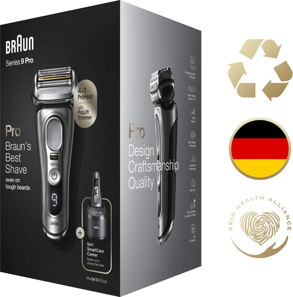 Braun Series 9 Pro 9465cc - Elektrisch Scheerapparaat Mannen - Met Reinigingsstation - Wet & Dry Scheerapparaten 10 Braun Series 9 Pro 9465cc - Elektrisch Scheerapparaat Mannen - Met Reinigingsstation - Wet & Dry Scheerapparaten - Afbeelding 10