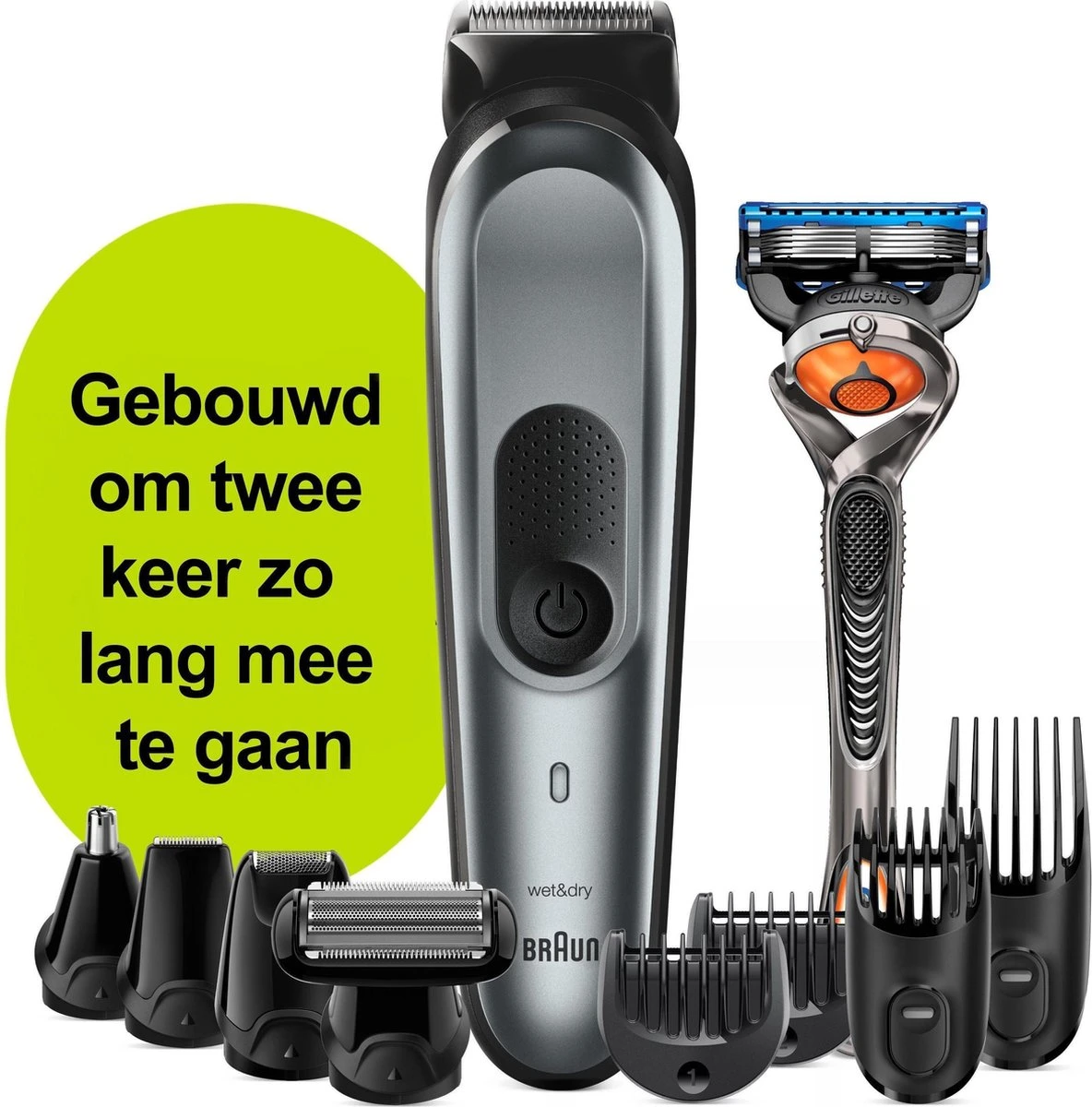 Braun Multigroomer 7221 - 10 In 1 Trimmer - Baardtrimmer Haartrimmer Bodygroomer 9 Braun Multigroomer 7221 - 10 In 1 Trimmer - Baardtrimmer Haartrimmer Bodygroomer - Afbeelding 9
