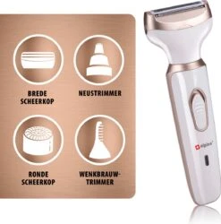 Alpina Ladyshave - Scheerapparaat Vrouwen - 4-in-1 - Lichaam En Gezicht - Incl. Wenkbrauwtrimmer - USB Oplaadbaar 23 Alpina Ladyshave - Scheerapparaat Vrouwen - 4-in-1 - Lichaam En Gezicht - Incl. Wenkbrauwtrimmer - USB Oplaadbaar -Verzorgingsproductenwinkel 1185x1200 5