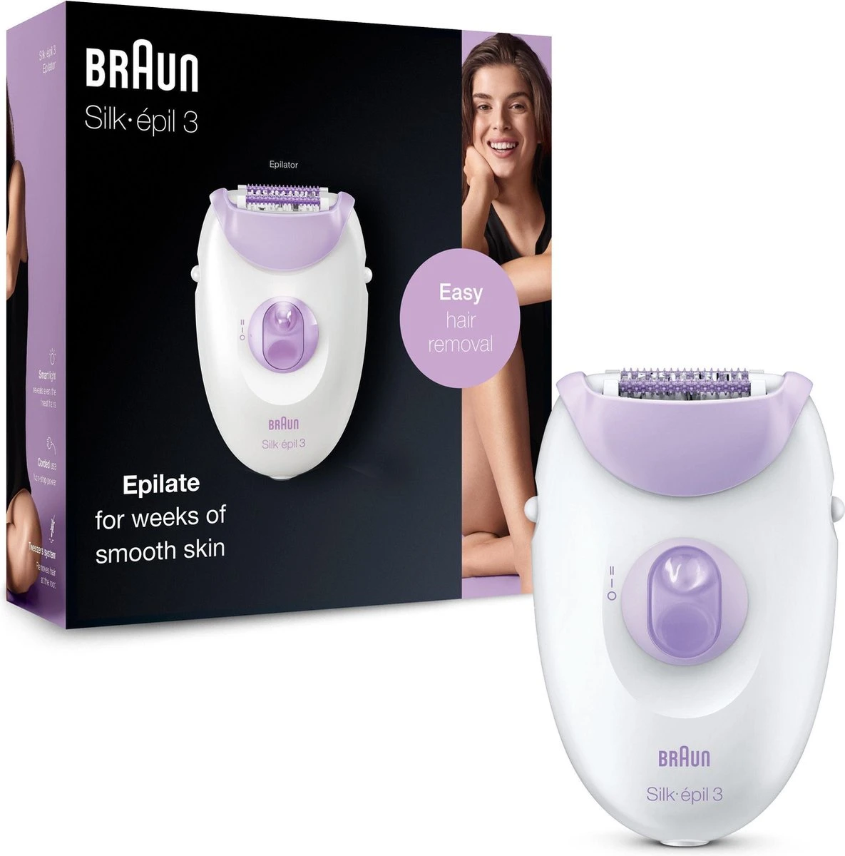 Braun Silk-épil 3-170 Epilator Voor Langdurige Ontharing 1 Braun Silk-épil 3-170 Epilator Voor Langdurige Ontharing