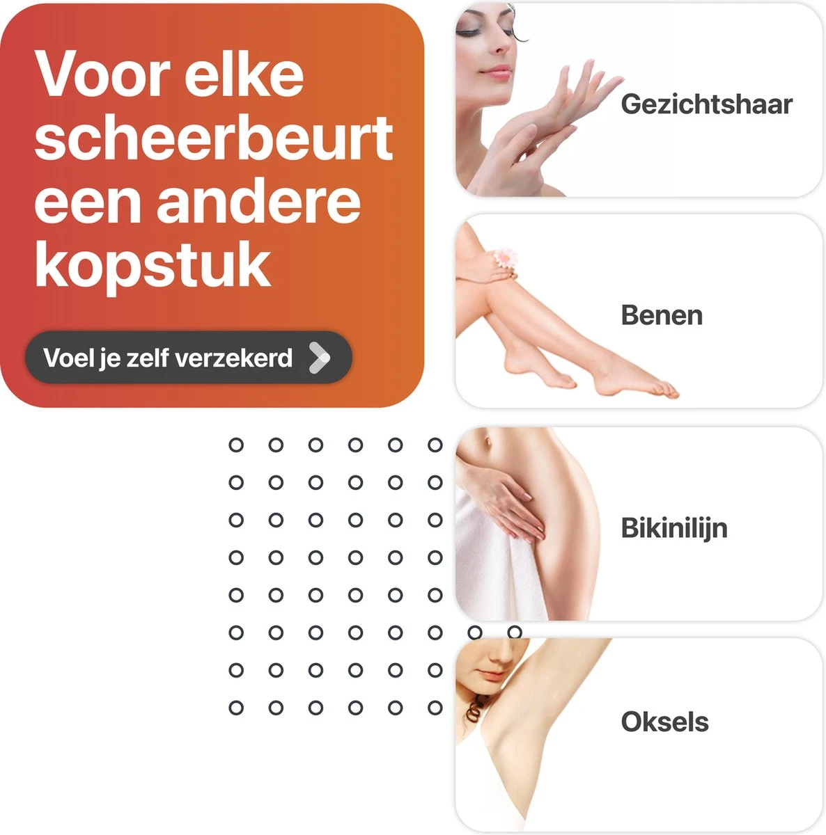 Smart-Tech - 4 In 1 Ladyshave - Oplaadbaar - Wenkbrauw Trimmer - Neus- En Oor Trimmer - Rose Gold 2 Smart-Tech - 4 In 1 Ladyshave - Oplaadbaar - Wenkbrauw Trimmer - Neus- En Oor Trimmer - Rose Gold - Afbeelding 2