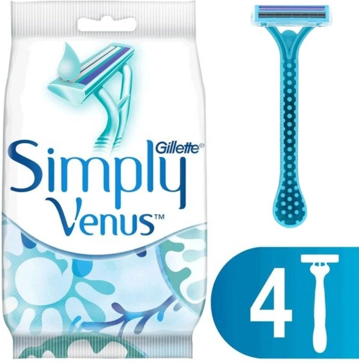 Gillette Simply Venus2 Wegwerpscheermesjes Vrouwen - 4 Stuks 10 Gillette Simply Venus2 Wegwerpscheermesjes Vrouwen - 4 Stuks - Afbeelding 10