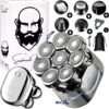 6-in-1 Scheerapparaat Mannen – Trimmer - Skull Edition PRO | 8 Blade - Nat & Droog - Face En Head Shaver – Hoofd Kaal Scheren - USB - Opzetstukken - Incl. E-Book