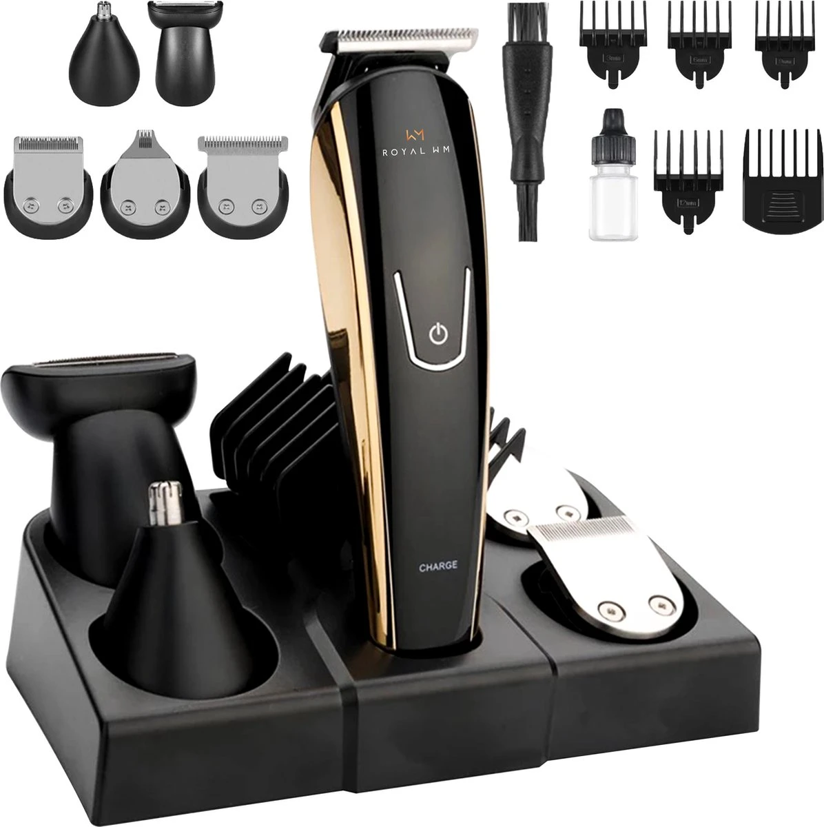 Royal WM - Series 9000 PRO - Baardtrimmer - Zwart - Scheerapparaat - Draadloos 1 Royal WM - Series 9000 PRO - Baardtrimmer - Zwart - Scheerapparaat - Draadloos