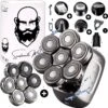 6-in-1 Scheerapparaat Mannen + Extra Scheerkop – Trimmer - Skull Edition PRO - Nat & Droog - Face En Head Shaver – Hoofd Kaal Scheren - Draadloos Opladen - Opzetstukken - Incl. E-Book