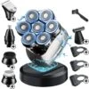 BladeSkull® Scheerapparaat Voor Mannen 6 In 1 - Skull Shaver - Trimmer - Hoofd Kaal Scheren - Draadloos Opladen - Nat & Droog