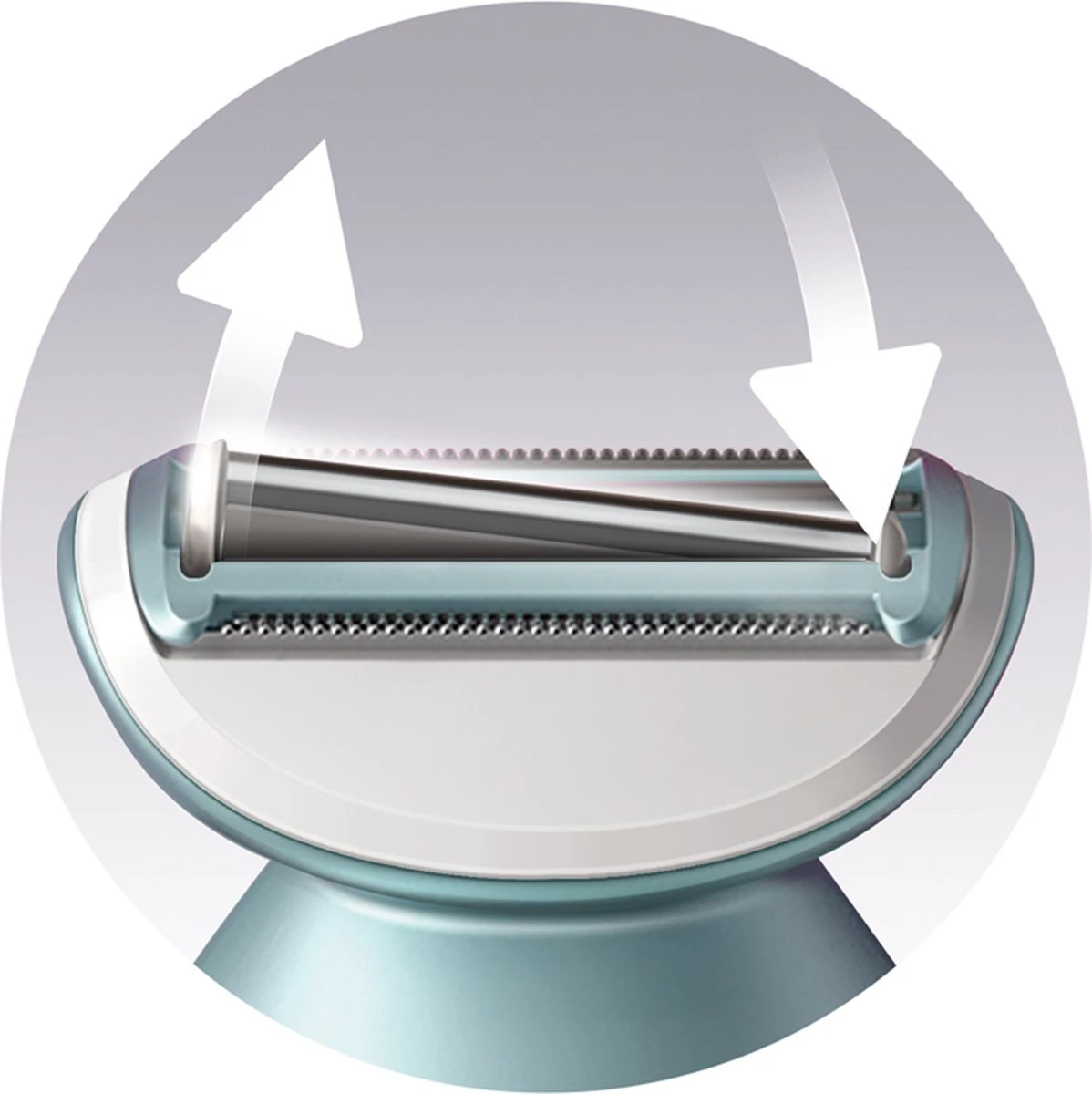 Philips SatinShave Advanced BRL130/00 - Ladyshave - Blauw 6 Philips SatinShave Advanced BRL130/00 - Ladyshave - Blauw - Afbeelding 6