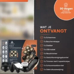 AyeWay 5 In 1 Scheerapparaat - Draadloos - Baardtrimmer - Scheren, Trimmer & Reiniger - Scheerapparaat Mannen - Trimmer Baard 18 AyeWay 5 In 1 Scheerapparaat - Draadloos - Baardtrimmer - Scheren, Trimmer & Reiniger - Scheerapparaat Mannen - Trimmer Baard -Verzorgingsproductenwinkel 1199x1200 21