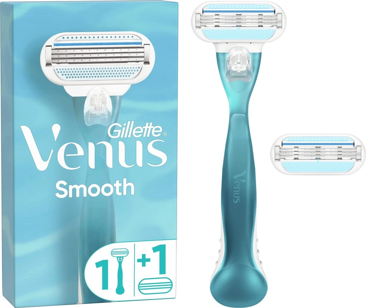 Gillette Venus Smooth Scheersysteem Voor Vrouwen + 1 Navulmesje - Scheermes 1 Gillette Venus Smooth Scheersysteem Voor Vrouwen + 1 Navulmesje - Scheermes