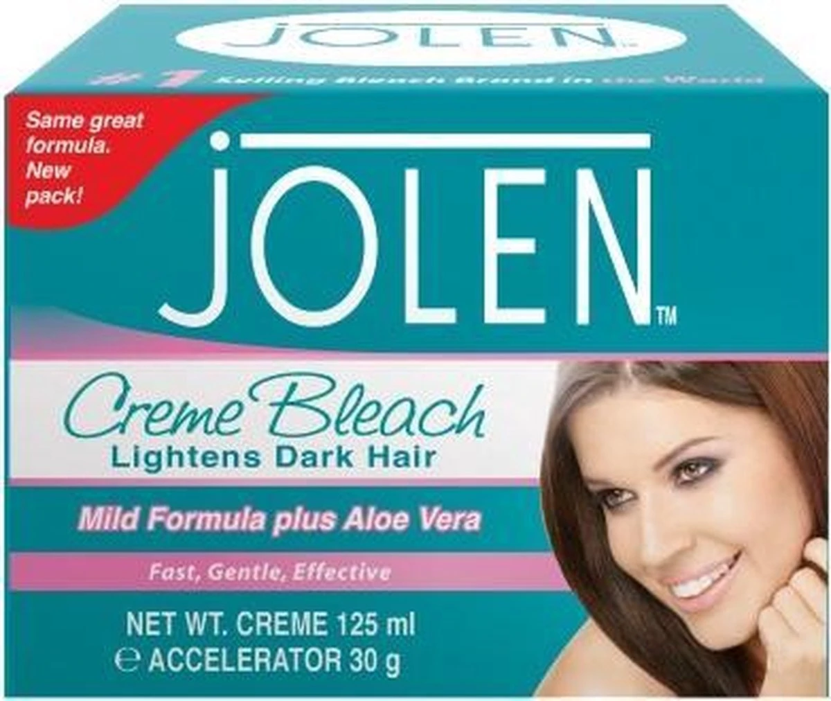 Jolen Ontkleurings Crème Bleach - Mild Aloë Vera - 125 Ml 1 Jolen Ontkleurings Crème Bleach - Mild Aloë Vera - 125 Ml