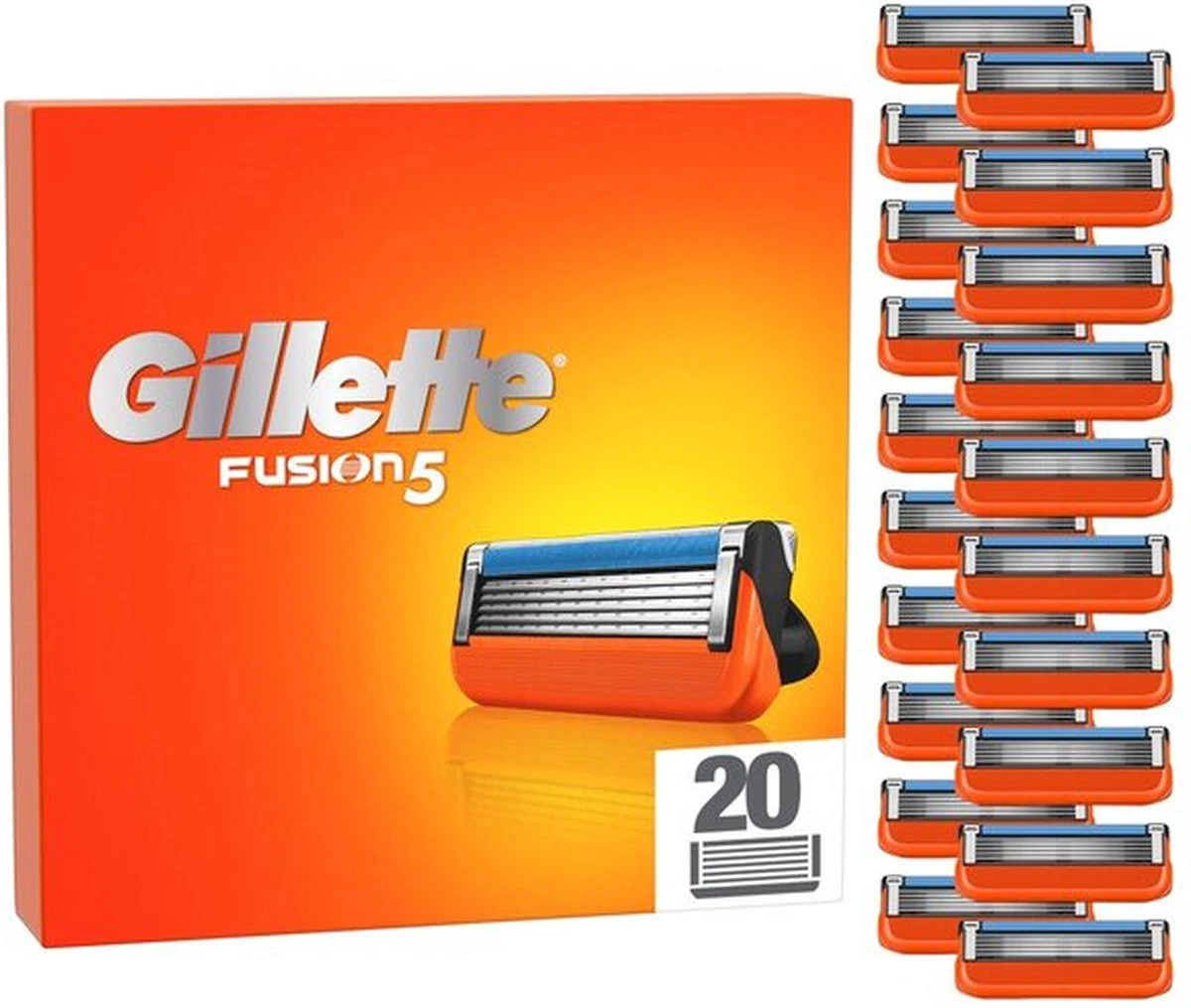 Gillette® Gillette Fusion 5 Value Pack 20 Stuks 1 Gillette® Gillette Fusion 5 Value Pack 20 Stuks