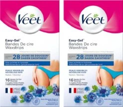 Veet - Easy-Gel Wax - Ontharingsstrips - Bikinilijn - Gevoelige Huid - 2 X 16 Stuks 14 Veet - Easy-Gel Wax - Ontharingsstrips - Bikinilijn - Gevoelige Huid - 2 X 16 Stuks -Verzorgingsproductenwinkel 1200x1044
