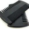 Merkloos Baardkam Zwart - Beard Comb - Vintage Sandelhout Baardkam - Voor Verdelen Van Baardolie Of Baardbalsem - Vaderdag Cadeaus - Baardverzorging - Fijne En Grove Kam - Baardborstel - Hout - Black Beard Comb