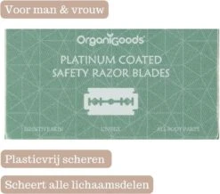 OrganiGoods Safety Razor Blades - 50 Stuks - Mesjes - Platinum Scheermesjes - Navulling Mesjes - Alle Lichaamsdelen - Double Edge Blade Scheermes - Zero Waste 19 OrganiGoods Safety Razor Blades - 50 Stuks - Mesjes - Platinum Scheermesjes - Navulling Mesjes - Alle Lichaamsdelen - Double Edge Blade Scheermes - Zero Waste -Verzorgingsproductenwinkel 1200x1061
