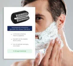 Universele Scheerkop Geschikt Voor Braun Series 3 32b – Vervangend Scheerblad Braun – Zwarte Cassette -Verzorgingsproductenwinkel 1200x1087 10