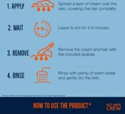 NO HAIR CREW - Ontharingscreme Mannen - Lichaam - Men - Ontharing Mannen -Verzorgingsproductenwinkel 1200x1093 3