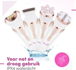 TheBeautyWay 4 In 1 Ladyshave – Draadloos - Nat & Droog - Massage, Reinig & Epileer - Scheerapparaat Vrouw 15 TheBeautyWay 4 In 1 Ladyshave – Draadloos - Nat & Droog - Massage, Reinig & Epileer - Scheerapparaat Vrouw -Verzorgingsproductenwinkel 1200x1096 2